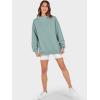 imageANRABESS Womens Oversized Sweatshirts Turtleneck Pullover Long Sleeve Hoodies Tops 2025 Fall Fashion Preppy OutfitsLight Green