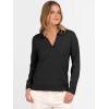 imageANRABESS Womens Polo V Neck Long Sleeve Sweaters Lightweight Dressy Casual Business Basic Knit Pullover Top 2025 Fall OutfitsBlack