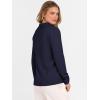 imageANRABESS Womens Polo V Neck Long Sleeve Sweaters Lightweight Dressy Casual Business Basic Knit Pullover Top 2025 Fall OutfitsNavy Blue