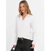 imageANRABESS Womens Polo V Neck Long Sleeve Sweaters Lightweight Dressy Casual Business Basic Knit Pullover Top 2025 Fall OutfitsWhite