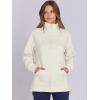 imageANRABESS Womens Quarter Zip Oversized Long Sleeve Ribbed Knit Tunic SweatshirtsBeige