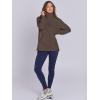 imageANRABESS Womens Quarter Zip Oversized Long Sleeve Ribbed Knit Tunic SweatshirtsCoffee