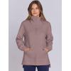 imageANRABESS Womens Quarter Zip Oversized Long Sleeve Ribbed Knit Tunic SweatshirtsCoffee Grey