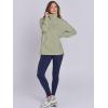 imageANRABESS Womens Quarter Zip Oversized Long Sleeve Ribbed Knit Tunic SweatshirtsLight Green