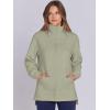 imageANRABESS Womens Quarter Zip Oversized Long Sleeve Ribbed Knit Tunic SweatshirtsLight Green