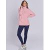 imageANRABESS Womens Quarter Zip Oversized Long Sleeve Ribbed Knit Tunic SweatshirtsPink
