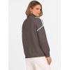 imageANRABESS Womens Quarter Zip Sweaters 2025 Fall Long Sleeve V Neck Collared Business Casual Tops Knit Pullover Sweater ShirtsCoffee