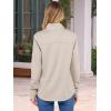 imageANRABESS Womens Quarter Zip Sweatshirts 2025 Fall Long Sleeve Comfy Relaxed Casual Lightweight Pullover Tops with ThumbholeAlmond