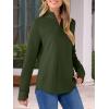 imageANRABESS Womens Quarter Zip Sweatshirts 2025 Fall Long Sleeve Comfy Relaxed Casual Lightweight Pullover Tops with ThumbholeArmy Green