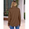 imageANRABESS Womens Quarter Zip Sweatshirts 2025 Fall Long Sleeve Comfy Relaxed Casual Lightweight Pullover Tops with ThumbholeBrown