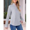 imageANRABESS Womens Quarter Zip Sweatshirts 2025 Fall Long Sleeve Comfy Relaxed Casual Lightweight Pullover Tops with ThumbholeLight Grey