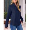 imageANRABESS Womens Quarter Zip Sweatshirts 2025 Fall Long Sleeve Comfy Relaxed Casual Lightweight Pullover Tops with ThumbholeNavy Blue