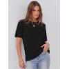 imageANRABESS Womens Short Sleeve Sweater Tops 2025 Spring Summer Business Casual Crewneck Trendy Knit Textured Lightweight ShirtsBlack