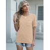 imageANRABESS Womens Short Sleeve Sweater Tops 2025 Spring Summer Business Casual Crewneck Trendy Knit Textured Lightweight ShirtsKhaki