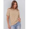 imageANRABESS Womens Short Sleeve Sweater Tops 2025 Spring Summer Business Casual Crewneck Trendy Knit Textured Lightweight ShirtsKhaki