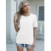imageANRABESS Womens Short Sleeve Sweater Tops 2025 Spring Summer Business Casual Crewneck Trendy Knit Textured Lightweight ShirtsWhite