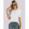 imageANRABESS Womens Short Sleeve Sweaters Summer Knit Tops Crewneck Casual Business Dressy Blouses 2025 Spring Outfits White Large