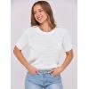 imageANRABESS Womens Short Sleeve Sweaters Summer Knit Tops Crewneck Casual Business Dressy Blouses 2025 Spring Outfits White Large