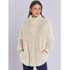 imageANRABESS Womens Sweatshirt Sherpa Fuzzy Fleece Zip Up Hoodies Cozy Pullover Soft Sweaters Tops 2025 Fall Trendy ClothesApricot