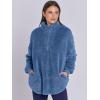 imageANRABESS Womens Sweatshirt Sherpa Fuzzy Fleece Zip Up Hoodies Cozy Pullover Soft Sweaters Tops 2025 Fall Trendy ClothesDeep Blue
