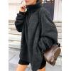 imageANRABESS Womens Sweatshirt Sherpa Fuzzy Fleece Zip Up Hoodies Cozy Pullover Soft Sweaters Tops 2025 Fall Trendy ClothesDeep Grey