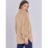 imageANRABESS Womens Sweatshirt Sherpa Fuzzy Fleece Zip Up Hoodies Cozy Pullover Soft Sweaters Tops 2025 Fall Trendy ClothesKhaki