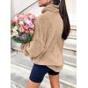 imageANRABESS Womens Sweatshirt Sherpa Fuzzy Fleece Zip Up Hoodies Cozy Pullover Soft Sweaters Tops 2025 Fall Trendy ClothesKhaki