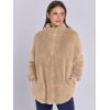 imageANRABESS Womens Sweatshirt Sherpa Fuzzy Fleece Zip Up Hoodies Cozy Pullover Soft Sweaters Tops 2025 Fall Trendy ClothesKhaki