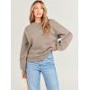 imageANRABESS Womens Sweatshirts Crewneck Fleece Oversized Pullover Sweaters Fall Winter Cute Tops Teen Girls Preppy Clothes 2025Khaki Brown