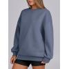 imageANRABESS Womens Sweatshirts Oversized Fleece Crew Neck Pullover Hoodies Casual Comfy 2025 Fall Fashion Basic SweatshirtGreyblue