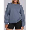 imageANRABESS Womens Sweatshirts Oversized Fleece Crew Neck Pullover Hoodies Casual Comfy 2025 Fall Fashion Basic SweatshirtGreyblue