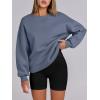 imageANRABESS Womens Sweatshirts Oversized Fleece Crew Neck Pullover Hoodies Casual Comfy 2025 Fall Fashion Basic SweatshirtGreyblue