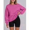 imageANRABESS Womens Sweatshirts Oversized Fleece Crew Neck Pullover Hoodies Casual Comfy 2025 Fall Fashion Basic SweatshirtHotpink