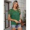 imageANRABESS Womens Tops 2025 Trendy Summer Shirts Crochet Cap Sleeve Knitted Sweater Beach Vacation Clothes Fall Fashion OutfitsGreen