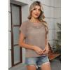 imageANRABESS Womens Tops 2025 Trendy Summer Shirts Crochet Cap Sleeve Knitted Sweater Beach Vacation Clothes Fall Fashion OutfitsKhaki