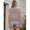 imageANRABESS Womens Tops 2025 Trendy Summer Shirts Crochet Cap Sleeve Knitted Sweater Beach Vacation Clothes Fall Fashion OutfitsLight Khaki