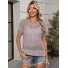 imageANRABESS Womens Tops 2025 Trendy Summer Shirts Crochet Cap Sleeve Knitted Sweater Beach Vacation Clothes Fall Fashion OutfitsLight Khaki