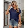 imageANRABESS Womens Tops 2025 Trendy Summer Shirts Crochet Cap Sleeve Knitted Sweater Beach Vacation Clothes Fall Fashion OutfitsNavy Blue