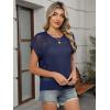 imageANRABESS Womens Tops 2025 Trendy Summer Shirts Crochet Cap Sleeve Knitted Sweater Beach Vacation Clothes Fall Fashion OutfitsNavy Blue