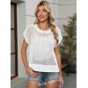 imageANRABESS Womens Tops 2025 Trendy Summer Shirts Crochet Cap Sleeve Knitted Sweater Beach Vacation Clothes Fall Fashion OutfitsWhite