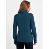 imageANRABESS Womens Turtleneck Long Sleeve Sweater Tops Casual Soft Knit Fit Lightweight Basic Pullover 2025 Fall Work OutfitsDark Teal
