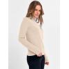 imageANRABESS Womens Turtleneck Long Sleeve Sweater Tops Casual Soft Knit Fit Lightweight Basic Pullover 2025 Fall Work OutfitsParchment