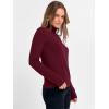 imageANRABESS Womens Turtleneck Long Sleeve Sweater Tops Casual Soft Knit Fit Lightweight Basic Pullover 2025 Fall Work OutfitsWine Red