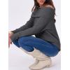imageANRABESS Womens Turtleneck Off The Shoulder Fuzzy Knitted Long Sleeve Warm Casual Versatile Sweater 2025 FallDeep Gray