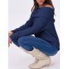 imageANRABESS Womens Turtleneck Off The Shoulder Fuzzy Knitted Long Sleeve Warm Casual Versatile Sweater 2025 FallNavy Blue