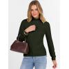 imageANRABESS Womens Turtleneck Sweaters 2025 Fall Long Sleeve Lightweight Ribbed Knit Fitted Pullover Sweater Tops Winter OutfitsArmy Green