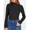 imageANRABESS Womens Turtleneck Sweaters 2025 Fall Long Sleeve Lightweight Ribbed Knit Fitted Pullover Sweater Tops Winter OutfitsBlack