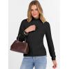 imageANRABESS Womens Turtleneck Sweaters 2025 Fall Long Sleeve Lightweight Ribbed Knit Fitted Pullover Sweater Tops Winter OutfitsBlack