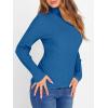 imageANRABESS Womens Turtleneck Sweaters 2025 Fall Long Sleeve Lightweight Ribbed Knit Fitted Pullover Sweater Tops Winter OutfitsBlue