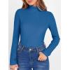 imageANRABESS Womens Turtleneck Sweaters 2025 Fall Long Sleeve Lightweight Ribbed Knit Fitted Pullover Sweater Tops Winter OutfitsBlue